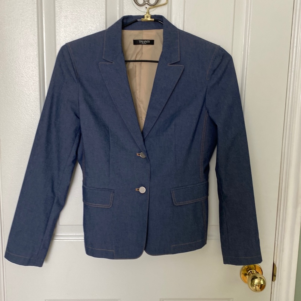 Tahari Denim Suit